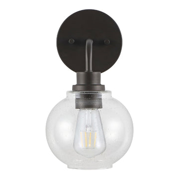 Sandrine Iron/Seeded Glass Cottage Rustic LED Vanity Light - JONATHAN Y